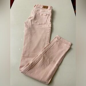 Garage 99% cotton high waist skinny jeans pink